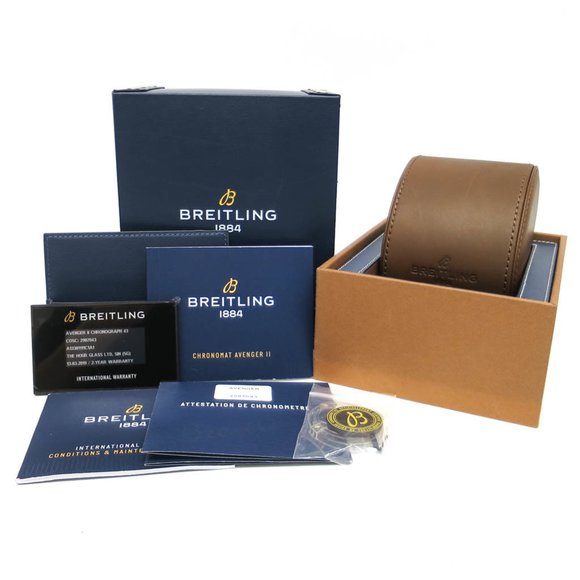 Polished BREITLING Avenger ll Chronograph Steel Automatic Watch A13381 - Picture 6 of 9